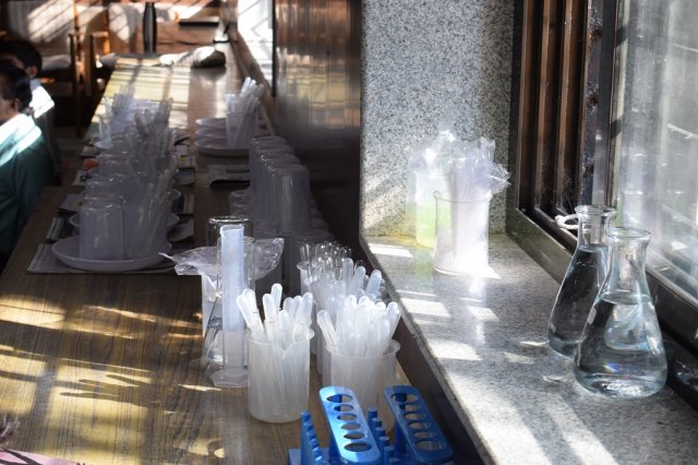 Everything ready for the session.